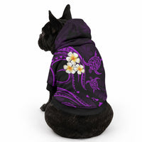 Hawaii Oahu Islands Pet Hoodie Pacific Plumeria Purple Vibe LT9 - Polynesian Pride