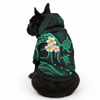 Hawaii Oahu Islands Pet Hoodie Pacific Plumeria Turquoise Vibe LT9 - Polynesian Pride