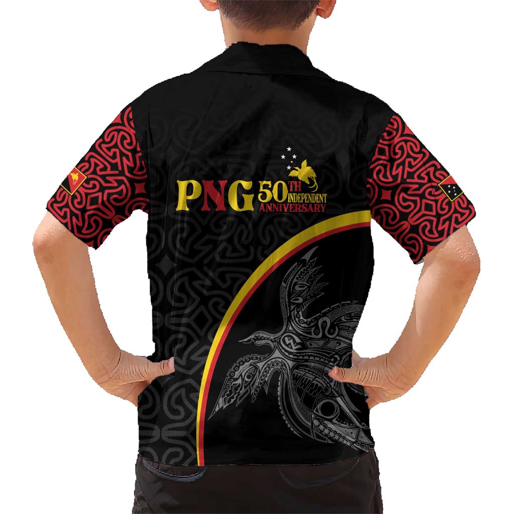 Papua New Guinea 50th Independence Day Hawaiian Shirt Simple Oro Tapa Pattern LT9 - Polynesian Pride