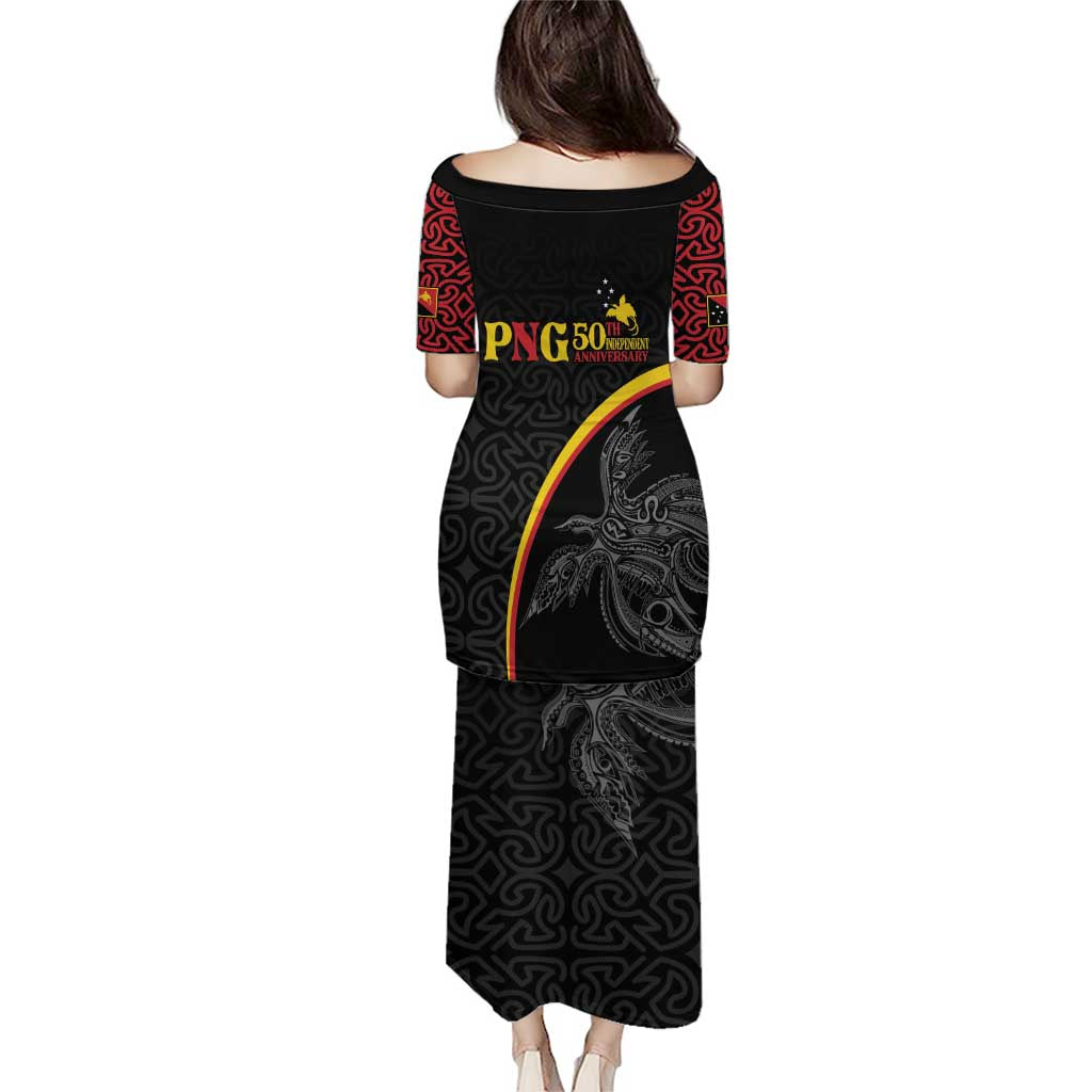 Papua New Guinea 50th Independence Day Puletasi Simple Oro Tapa Pattern LT9 - Polynesian Pride