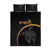 Papua New Guinea 50th Independence Day Quilt Bed Set Simple Oro Tapa Pattern LT9 - Polynesian Pride