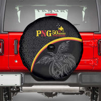 Papua New Guinea 50th Independence Day Spare Tire Cover Simple Oro Tapa Pattern LT9 - Polynesian Pride