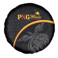 Papua New Guinea 50th Independence Day Spare Tire Cover Simple Oro Tapa Pattern LT9 - Polynesian Pride