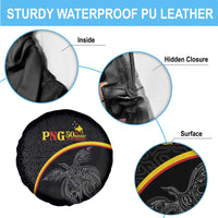 Papua New Guinea 50th Independence Day Spare Tire Cover Simple Oro Tapa Pattern LT9 - Polynesian Pride