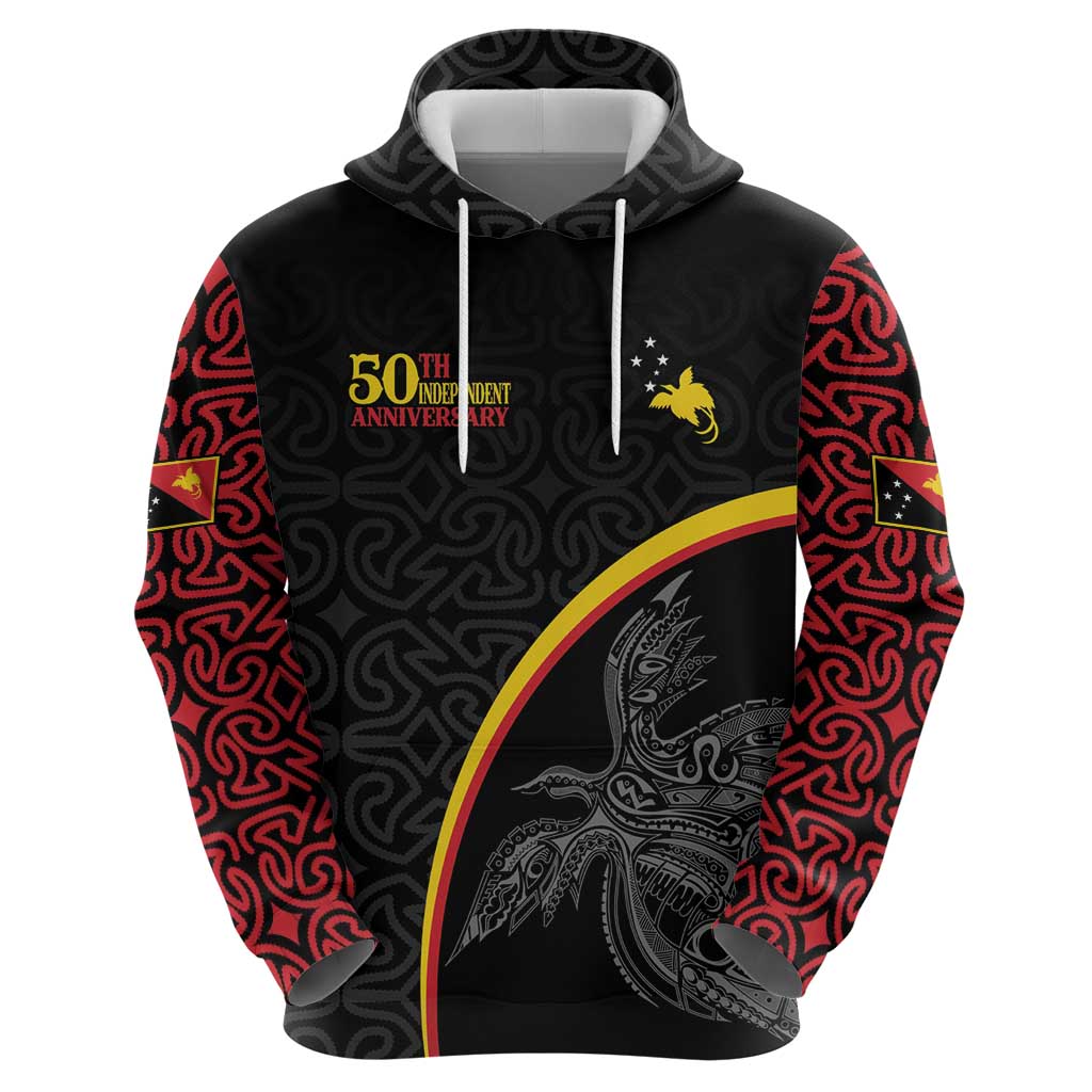 Papua New Guinea 50th Independence Day Zip Hoodie Simple Oro Tapa Pattern LT9 - Polynesian Pride
