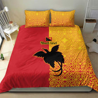 Papua New Guinea Oro Tapa Personalised Bedding Set Simple Bird of Paradise Style LT9 - Polynesian Pride
