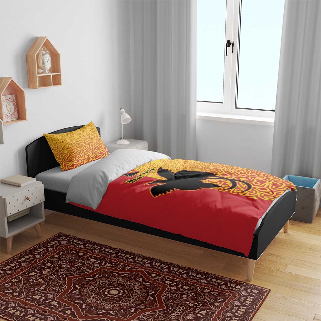 Papua New Guinea Oro Tapa Personalised Bedding Set Simple Bird of Paradise Style LT9 - Polynesian Pride
