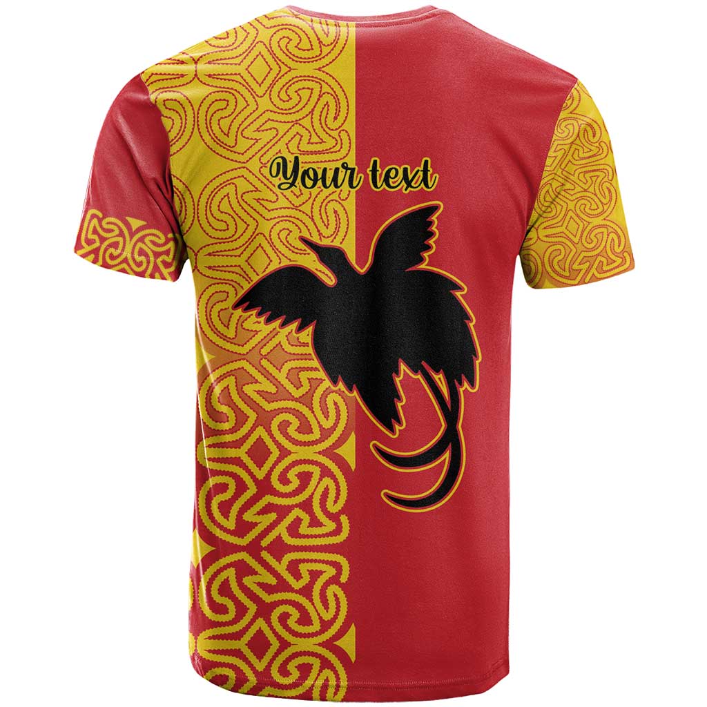 Papua New Guinea Oro Tapa Personalised T Shirt Simple Bird of Paradise Style LT9 - Polynesian Pride