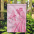 Pacific Girl and Butterfly Cancer Ribbon Personalised Garden Flag