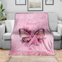Faith Hope Love Butterfly Ribbon Personalised Blanket LT9 - Polynesian Pride