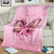 Faith Hope Love Butterfly Ribbon Personalised Blanket