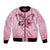 Faith Hope Love Butterfly Ribbon Personalised Bomber Jacket