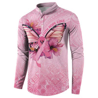 Faith Hope Love Butterfly Ribbon Personalised Button Sweatshirt LT9 - Polynesian Pride