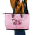 Faith Hope Love Butterfly Ribbon Personalised Leather Tote Bag