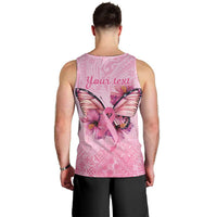 Faith Hope Love Butterfly Ribbon Personalised Men Tank Top LT9 - Polynesian Pride