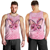 Faith Hope Love Butterfly Ribbon Personalised Men Tank Top LT9 - Polynesian Pride