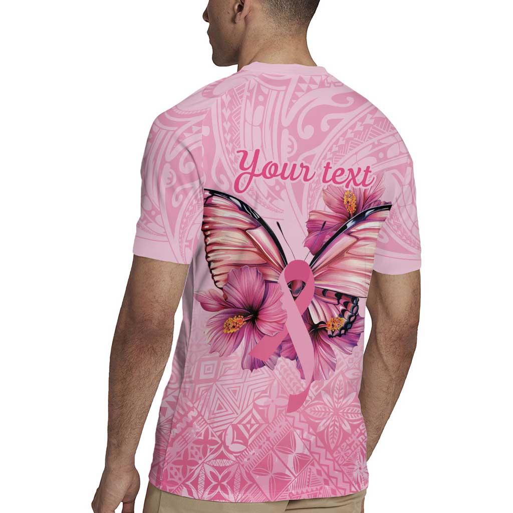 Faith Hope Love Butterfly Ribbon Personalised Rugby Jersey LT9 - Polynesian Pride