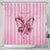 Faith Hope Love Butterfly Ribbon Personalised Shower Curtain