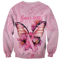 Faith Hope Love Butterfly Ribbon Personalised Sweatshirt LT9 - Polynesian Pride