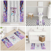 Custom New Zealand Aotearoa Bathroom Set Pink Maori Paua Shell Indigenous LT9 - Polynesian Pride