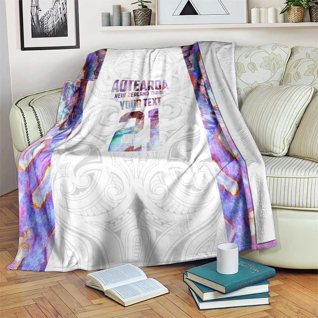 Custom New Zealand Aotearoa Blanket Pink Maori Paua Shell Indigenous LT9 Pink - Polynesian Pride