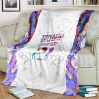 Custom New Zealand Aotearoa Blanket Pink Maori Paua Shell Indigenous LT9 - Polynesian Pride