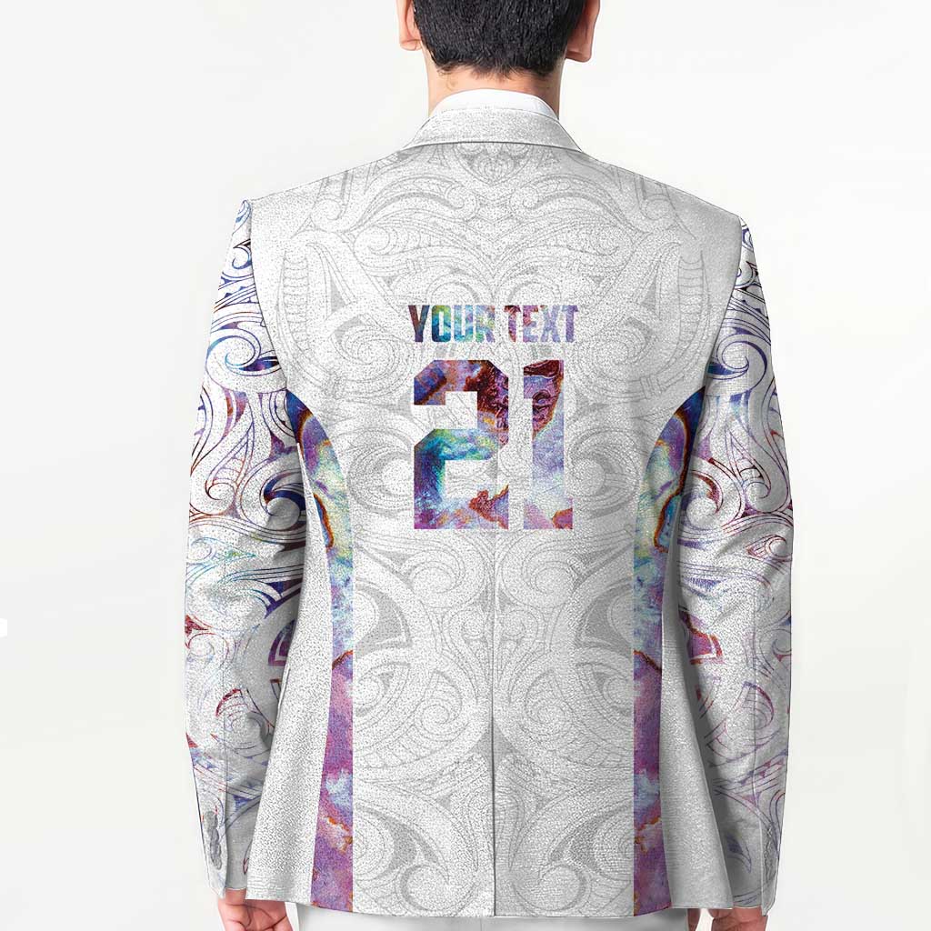 Custom New Zealand Aotearoa Blazer Pink Maori Paua Shell Indigenous LT9 - Polynesian Pride