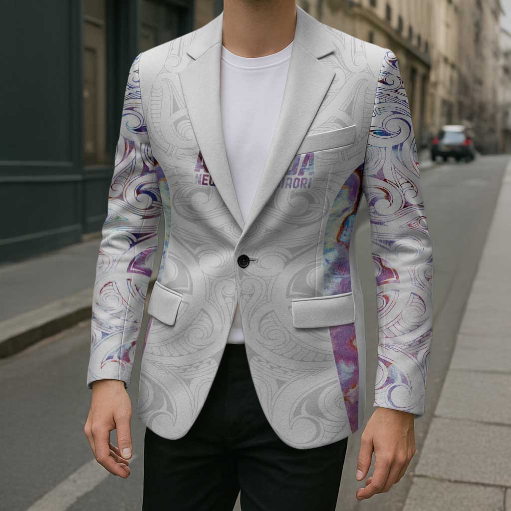 Custom New Zealand Aotearoa Blazer Pink Maori Paua Shell Indigenous LT9 - Polynesian Pride