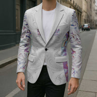 Custom New Zealand Aotearoa Blazer Pink Maori Paua Shell Indigenous LT9 - Polynesian Pride