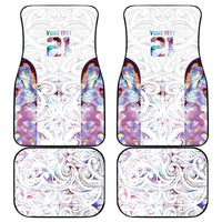 Custom New Zealand Aotearoa Car Mats Pink Maori Paua Shell Indigenous LT9 - Polynesian Pride