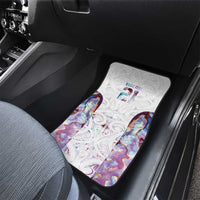 Custom New Zealand Aotearoa Car Mats Pink Maori Paua Shell Indigenous LT9 - Polynesian Pride