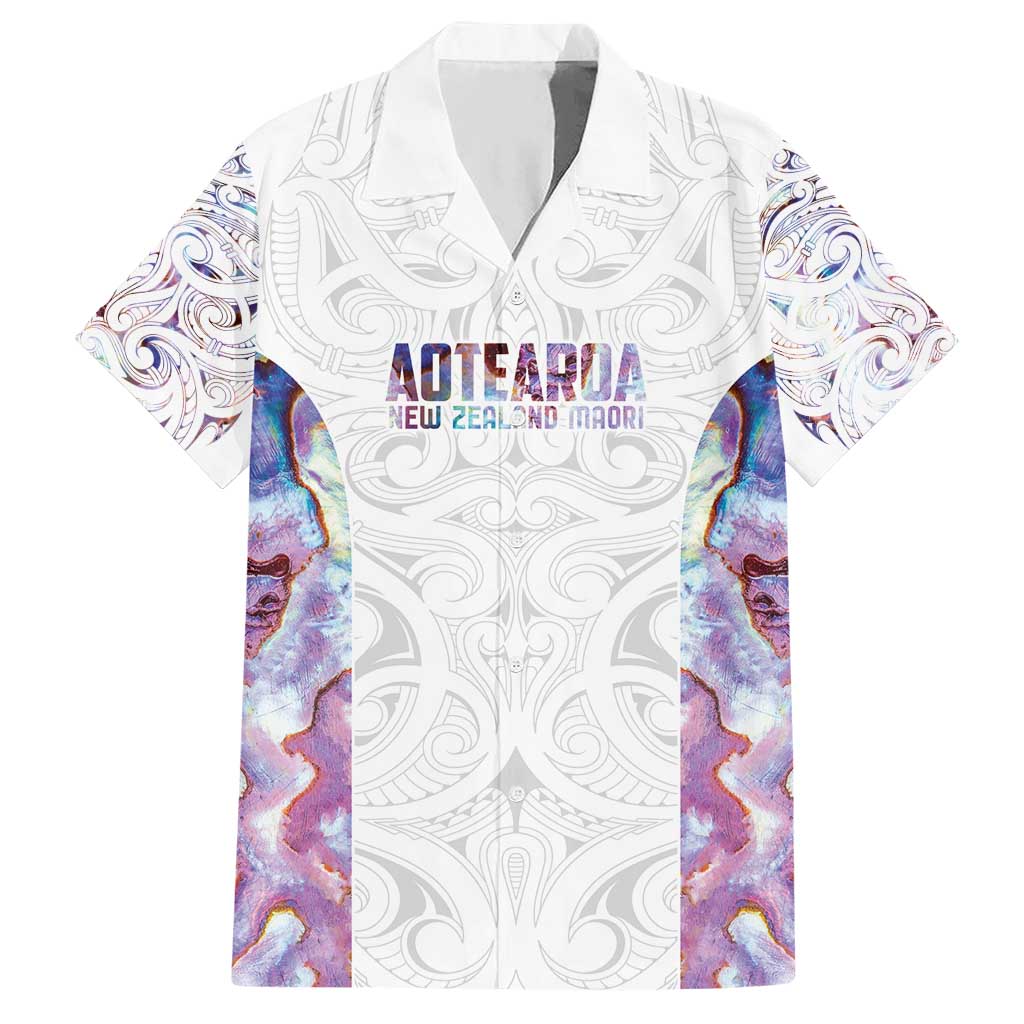 Custom New Zealand Aotearoa Hawaiian Shirt Pink Maori Paua Shell Indigenous LT9 Pink - Polynesian Pride