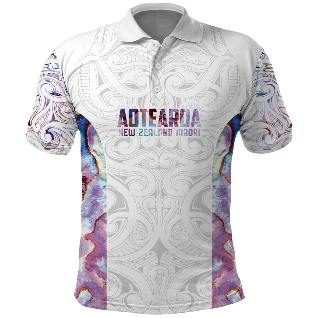 Custom New Zealand Aotearoa Polo Shirt Pink Maori Paua Shell Indigenous LT9 Pink - Polynesian Pride