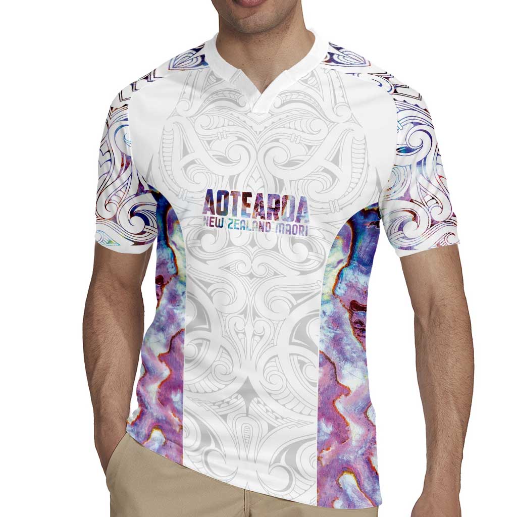Custom New Zealand Aotearoa Rugby Jersey Pink Maori Paua Shell Indigenous LT9 - Polynesian Pride