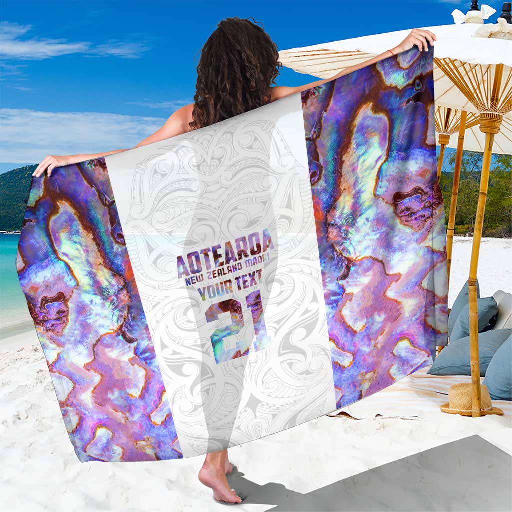 Custom New Zealand Aotearoa Sarong Pink Maori Paua Shell Indigenous LT9 One Size 44 x 66 inches Pink - Polynesian Pride