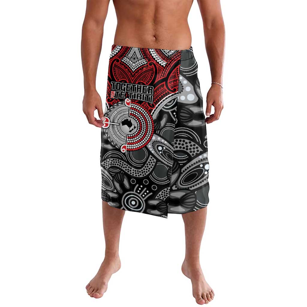 Aotearoa and Australia Lavalava New Zealand Honour The Treaty Ake!Ake!Ake! LT9 Red - Polynesian Pride