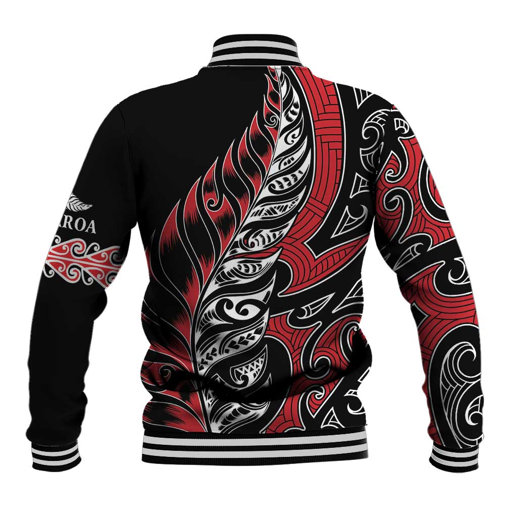 Koru Fern New Zealand Baseball Jacket Maori Tribal Pattern LT9 - Polynesian Pride
