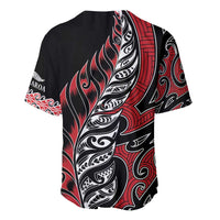Koru Fern New Zealand Baseball Jersey Maori Tribal Pattern LT9 - Polynesian Pride