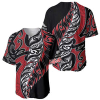 Koru Fern New Zealand Baseball Jersey Maori Tribal Pattern LT9 - Polynesian Pride