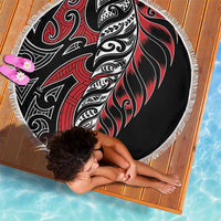 Koru Fern New Zealand Beach Blanket - Maori Tribal Pattern LT9 - Polynesian Pride