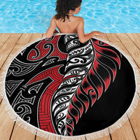 Koru Fern New Zealand Beach Blanket - Maori Tribal Pattern LT9 - Polynesian Pride
