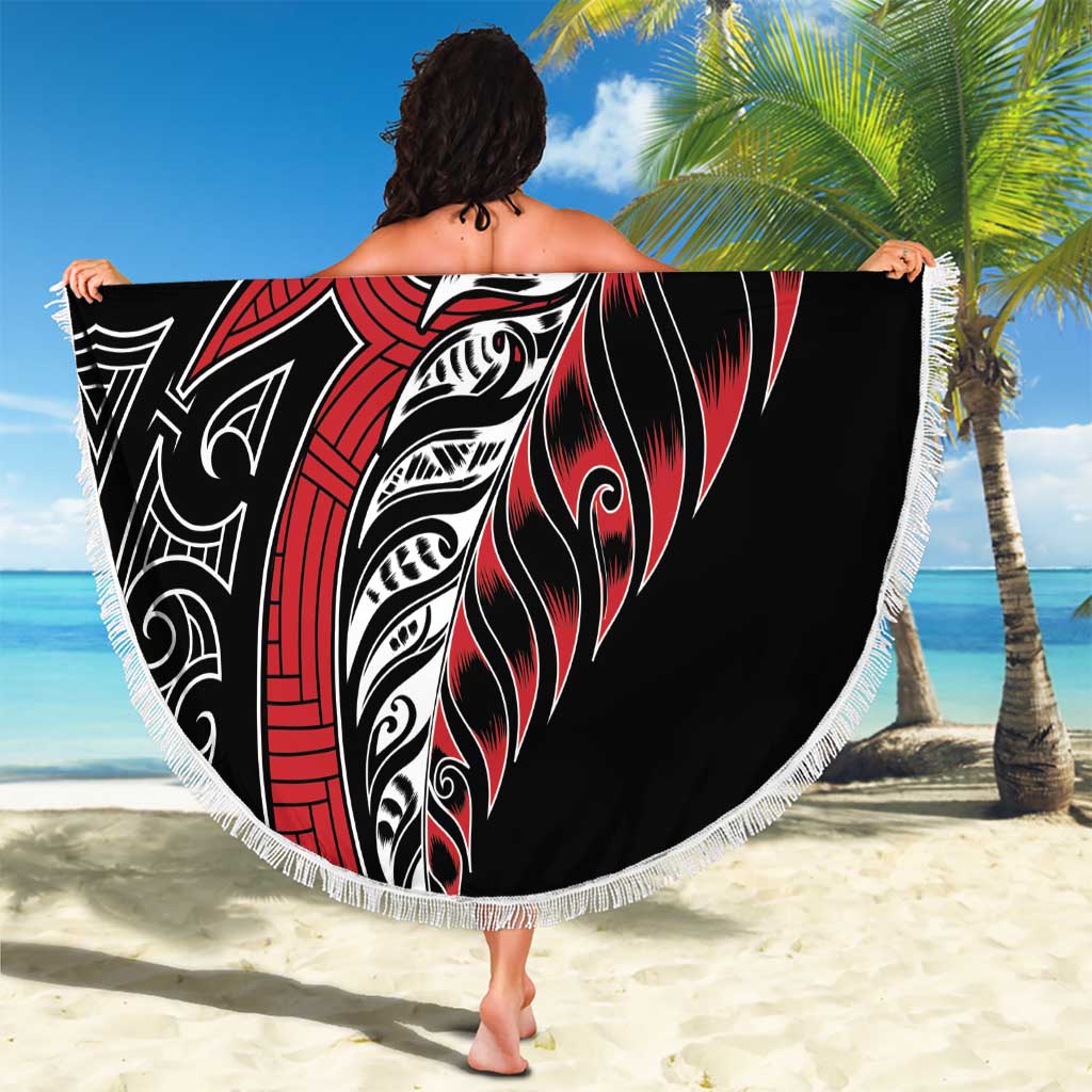 Koru Fern New Zealand Beach Blanket - Maori Tribal Pattern LT9 - Polynesian Pride