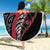 Koru Fern New Zealand Beach Blanket Maori Tribal Pattern