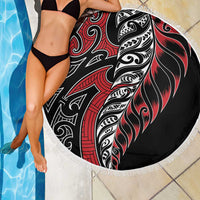 Koru Fern New Zealand Beach Blanket - Maori Tribal Pattern LT9 - Polynesian Pride