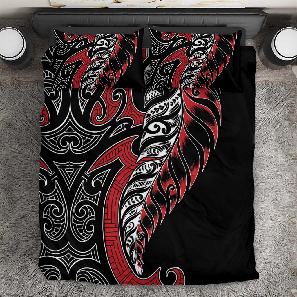 Koru Fern New Zealand Bedding Set Maori Tribal Pattern LT9 Red - Polynesian Pride