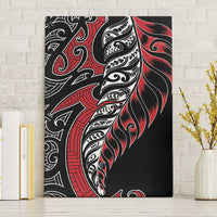 Koru Fern New Zealand Canvas Wall Art Maori Tribal Pattern LT9 Without Frame Red - Polynesian Pride