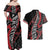 Koru Fern New Zealand Couples Matching Off Shoulder Maxi Dress and Hawaiian Shirt Maori Tribal Pattern