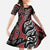 Koru Fern New Zealand Family Matching Mermaid Dress and Hawaiian Shirt Maori Tribal Pattern