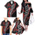 Koru Fern New Zealand Family Matching Off The Shoulder Long Sleeve Dress and Hawaiian Shirt Maori Tribal Pattern