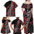 Koru Fern New Zealand Family Matching Off Shoulder Maxi Dress and Hawaiian Shirt Maori Tribal Pattern